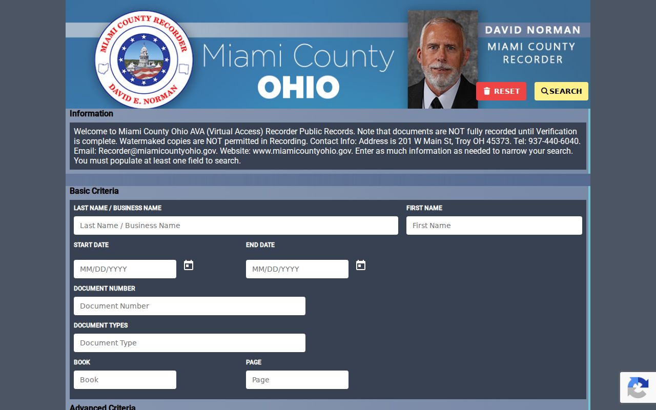 Troy previous residents Recorder AVA direct search